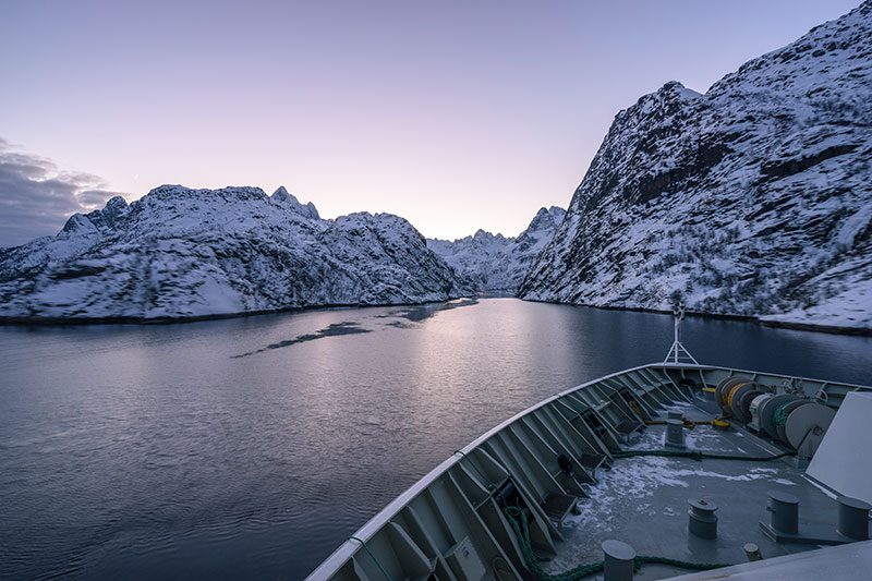 Trollfjord o fiordo del troll, islas lofoten