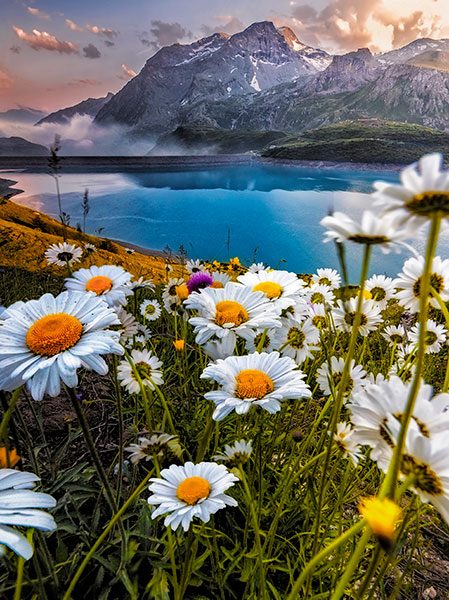 lago mont cenis, alpes franceses